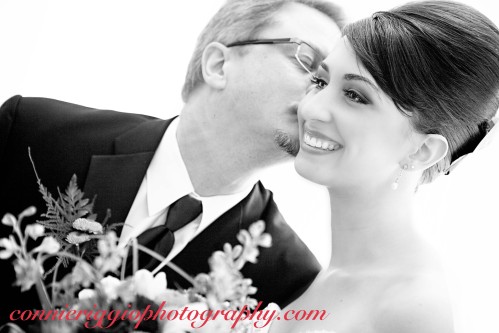 Father's Kiss on Wedding Day